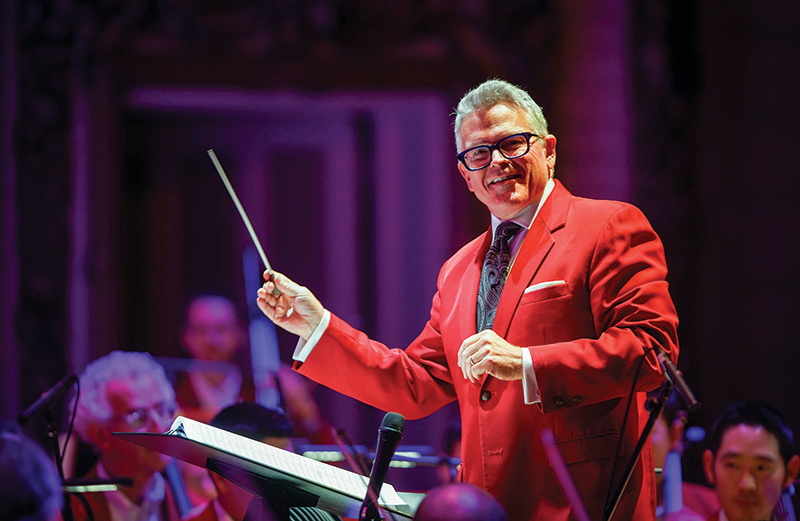 Cincinnati Pops Conductor John Morris Russell leads the opening Pops concert of the 2023–24 season. Credit: Mark Lyons