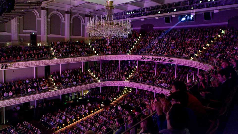 The Music Hall auditorium during a performance