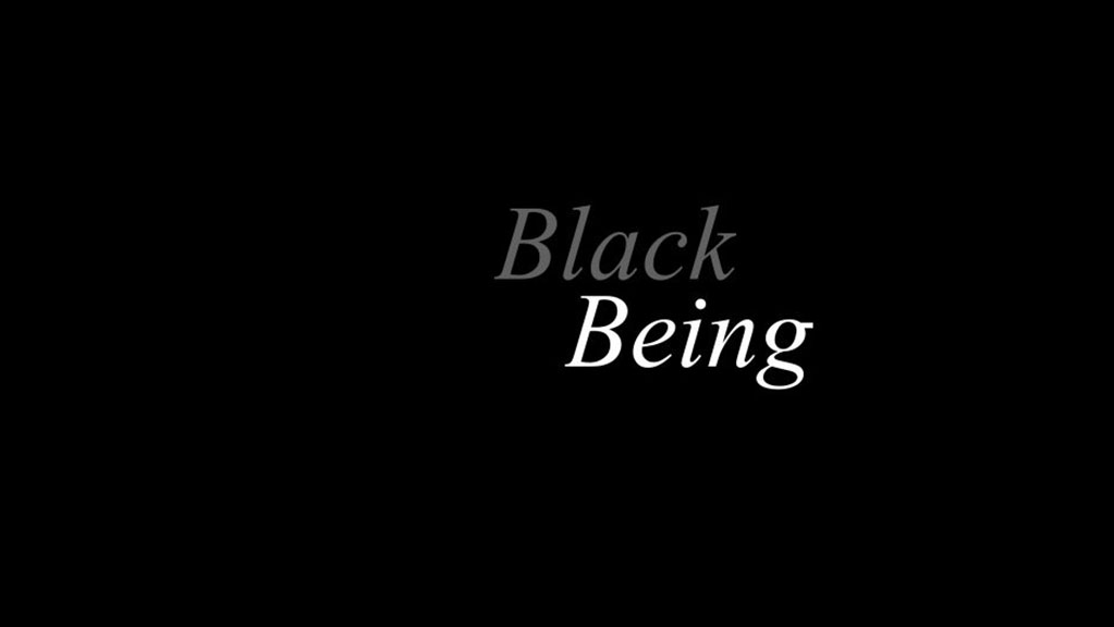 A black background with white text that says "Black Being"