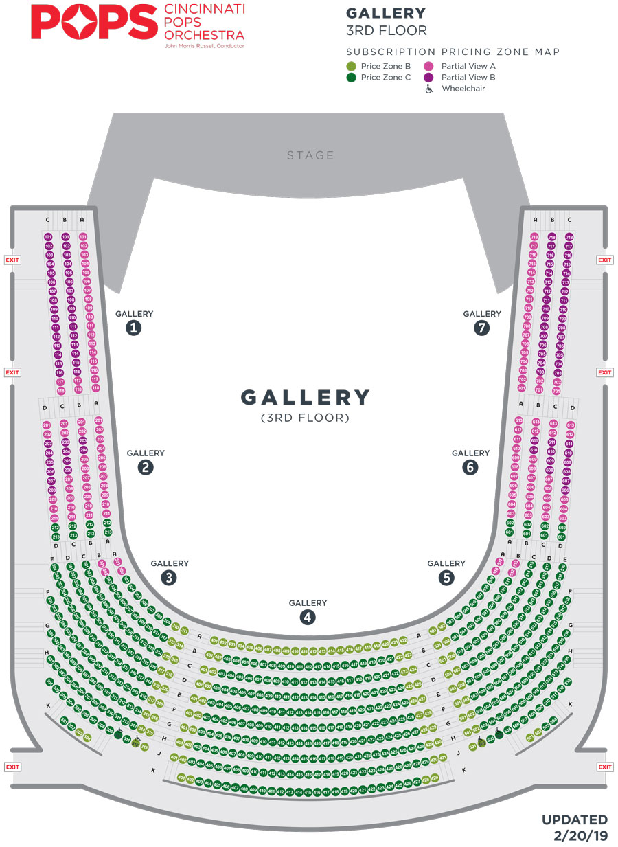 Memorial Hall Seating Chart Cincinnati